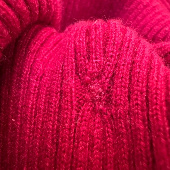 Dark Red Oxblood Cashmere Turtleneck Knit Sweater ~ L - Picture 10 of 13